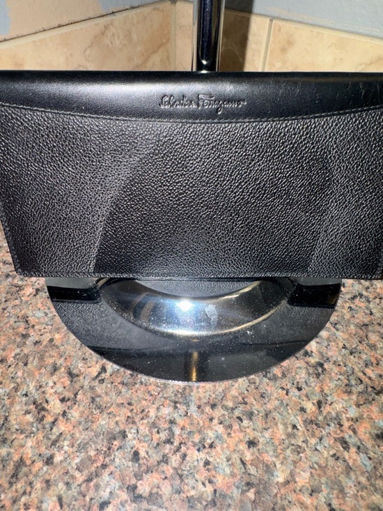 Salvatore Ferragamo Handbags - Salvatore Ferragamo Black Leather Card Holder Wallet